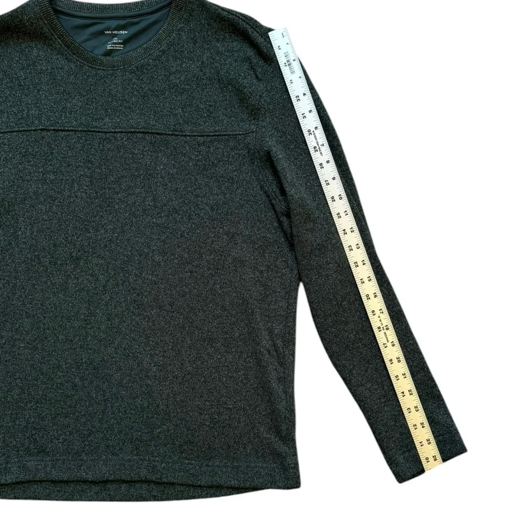 VAN HEUSEN CLASSIC FIT CREW‎ NECK GREEN SWEATSHIRT | MEN’S SIZE XL